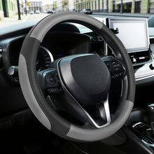 Load image into Gallery viewer, SEG Direct Black Microfiber Leather Auto Car Steering Wheel Cover Universal 15 inch