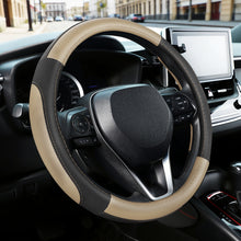 Load image into Gallery viewer, SEG Direct Black Microfiber Leather Auto Car Steering Wheel Cover Universal 15 inch